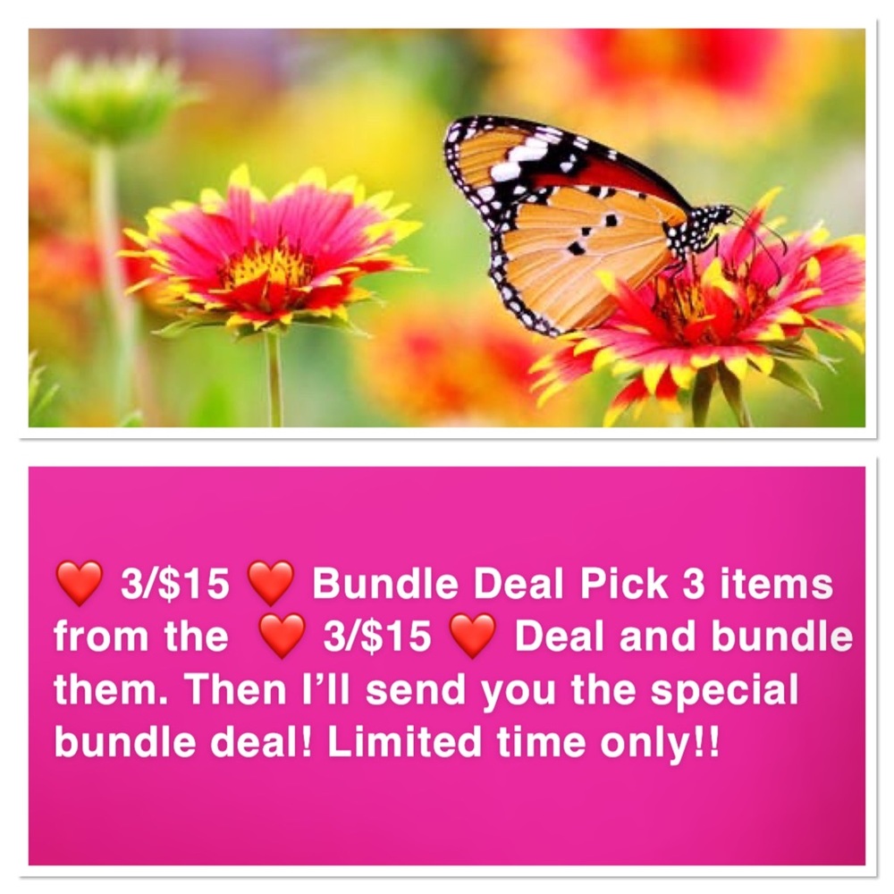 ❤️ 3/$15 ❤️ Bundle Deal